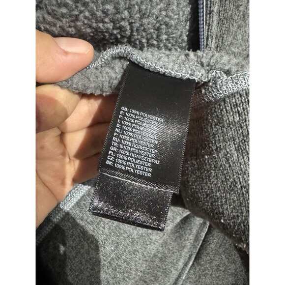 The North Face Canyonlands Fleece Sweater Jacket Mens SIZE LARGE Grey Full Zip - Picture 9 of 9
